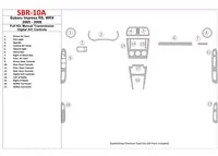 Subaru Impreza WRX 2005-2008 Kompletná sada, manuálna prevodovka, Automatická súprava AC ovládania interiéru BD Dash Trim Kit - Subaru Impreza WRX 2005-2008 Kompletná sada, manuálna prevodovka, Automatická súprava AC ovládania interiéru BD Dash Trim Kit -
