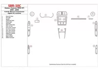 Subaru Impreza WRX 2005-2008 Kompletná sada, manuálna prevodovka, Automatická súprava AC ovládania interiéru BD Dash Trim Kit - Subaru Impreza WRX 2005-2008 Kompletná sada, manuálna prevodovka, Automatická súprava AC ovládania interiéru BD Dash Trim Kit -