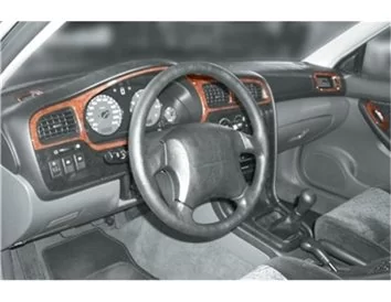 Subaru Legacy 04.99-12.04 3D súprava obloženia palubnej dosky interiéru 10-dielna súprava obloženia palubnej dosky - 1