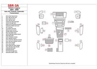 Subaru Legacy 2005-2006 Auto AC Control, súprava automatickej prevodovky interiéru BD Dash Trim Kit - 1