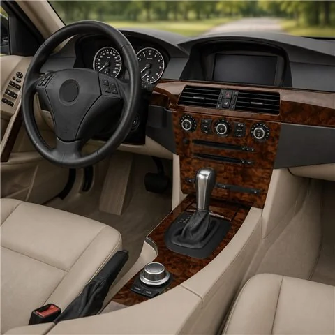 BMW-Series E60 2008-2010 3D dekor palubnej dosky, 63 dielov