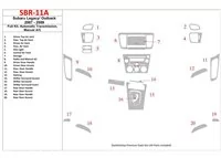 Subaru Legacy 2007-2009 kompletná sada, automatická prevodovka, manuálna prevodovka AC interiér BD súprava obloženia palubnej do