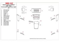 Subaru Legacy 2007-2009 kompletná sada, manuálna prevodovka, automatická súprava klimatizácie interiéru BD - 1