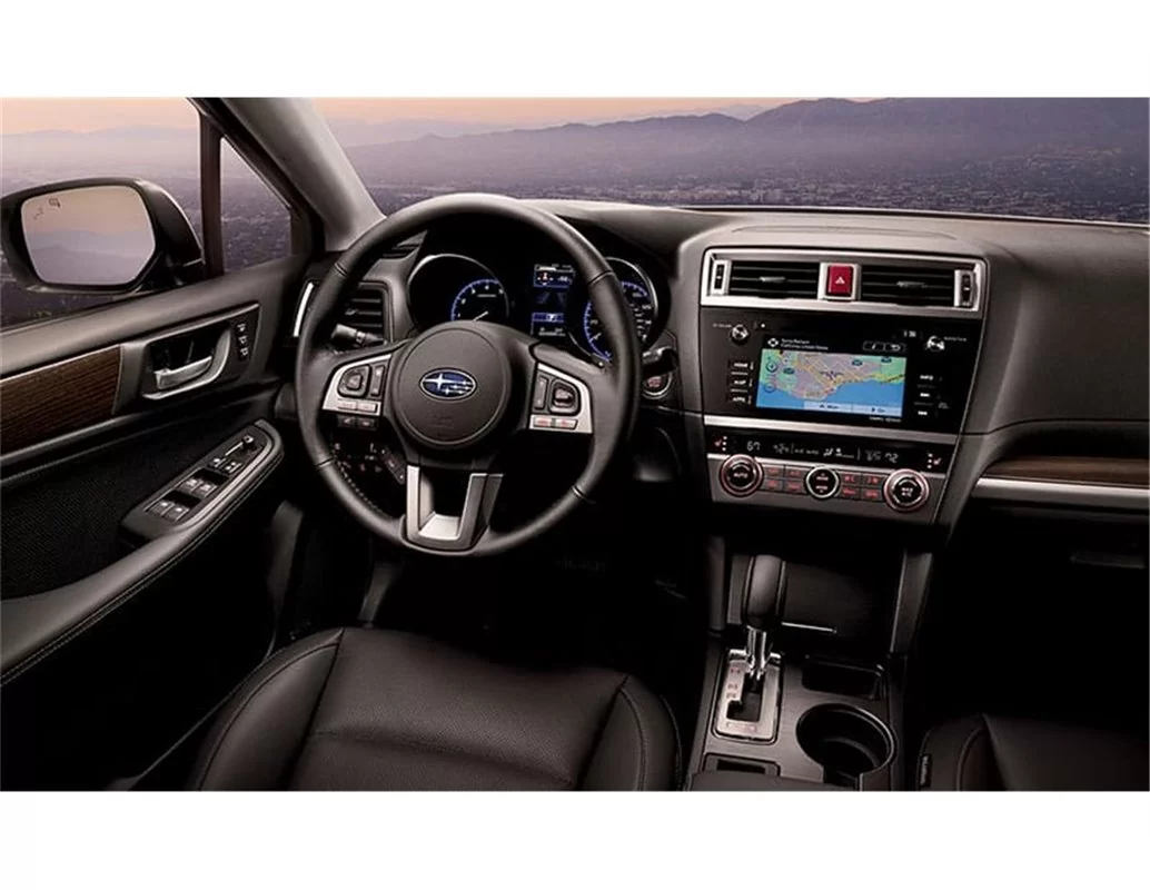 Subaru Legacy 2015-2017 Súprava obloženia palubnej dosky interiéru 3D Dekor 37 dielov - 1