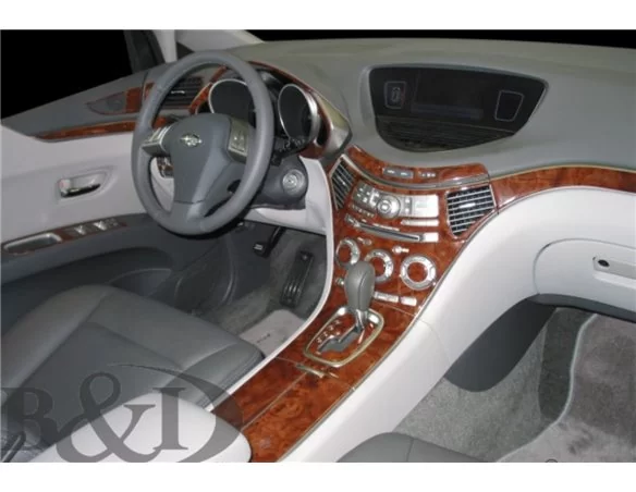 Subaru Tribeca 2006-2014 Súprava obloženia palubnej dosky 3D interiéru Dekorácia palubnej dosky 52 dielov - 1