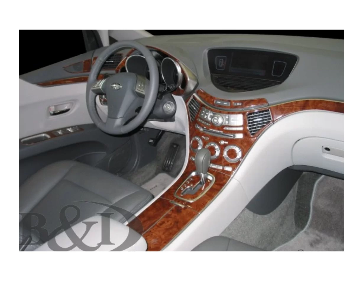 Subaru Tribeca 2006-2014 Súprava obloženia palubnej dosky 3D interiéru Dekorácia palubnej dosky 52 dielov - 1