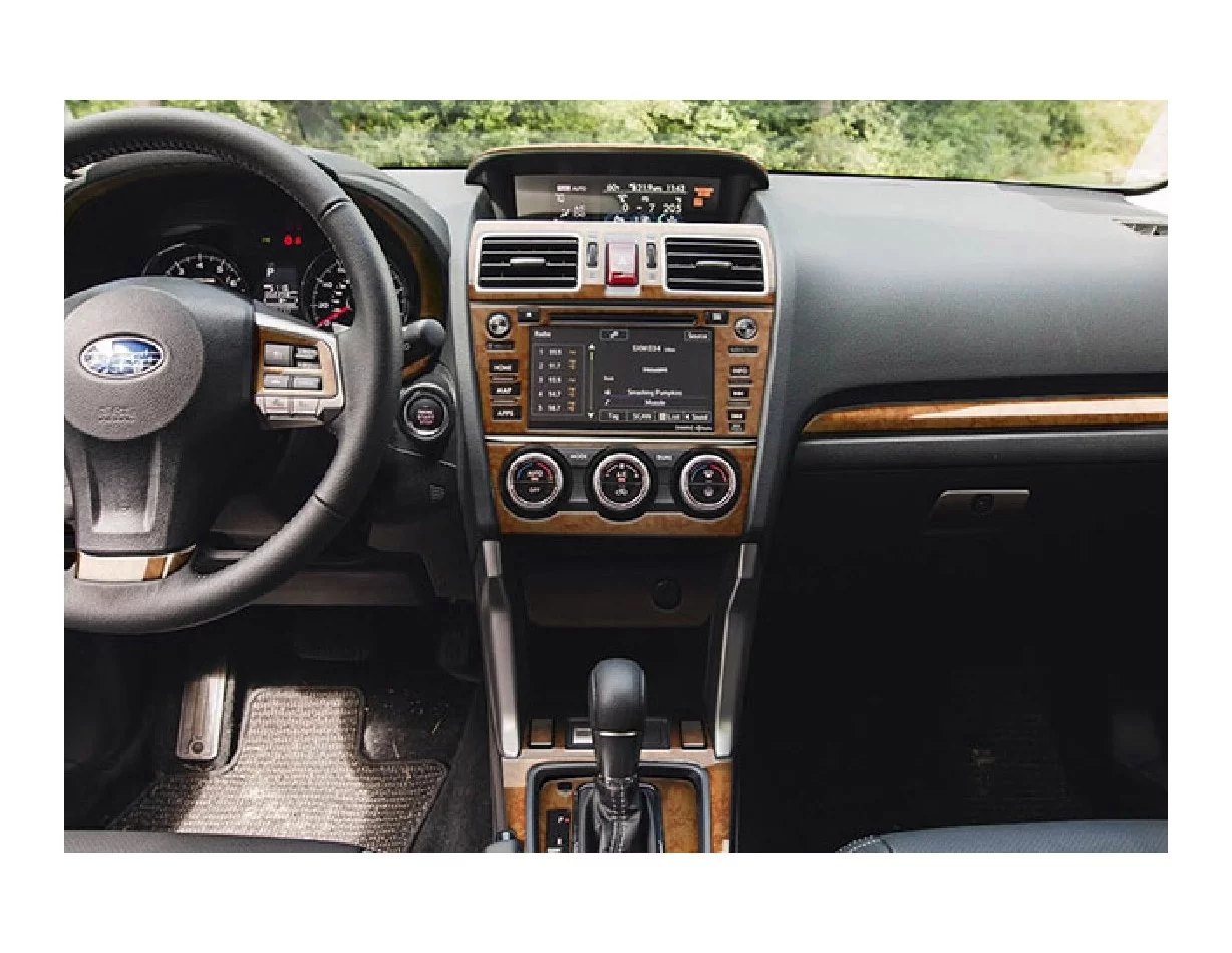 Subaru XV Crosstrek 2012-2017 Súprava obloženia palubnej dosky interiéru 3D Dekor 51 dielov - 1