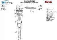 Suzuki Aero 2002-2002 Kompletná sada, interiér automatickej prevodovky BD Dash Trim Kit - 1