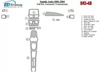 Suzuki Aero 2003-2004 Kompletná sada, interiér automatickej prevodovky BD Dash Trim Kit - 1