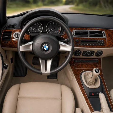BMW Z4 E85 2003-2008 3D dekor palubnej dosky, 30 dielov