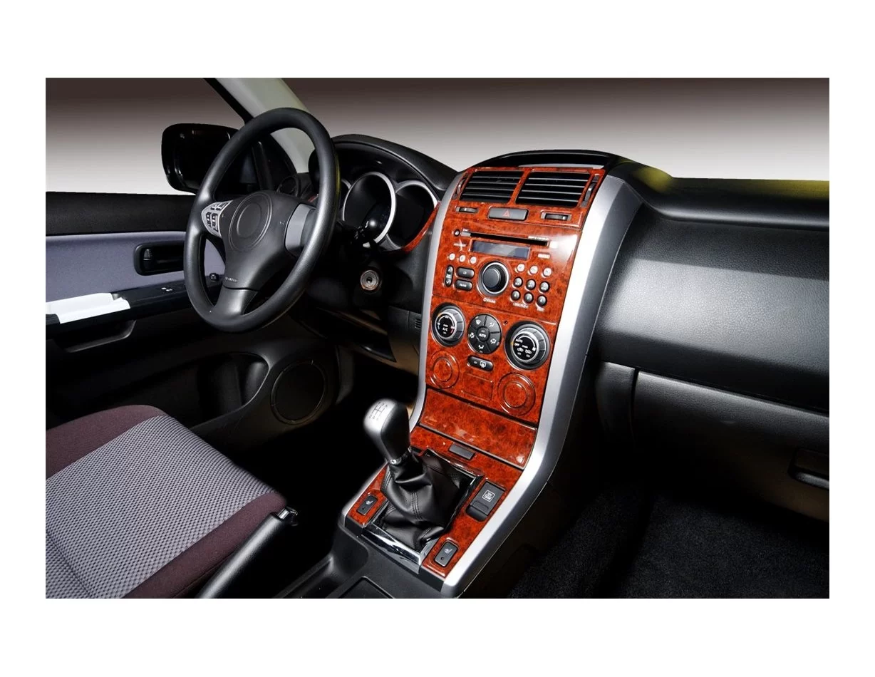 Suzuki Grand vitara 4x4 09.2005 Súprava obloženia palubnej dosky 3D interiéru Dekorácia palubnej dosky 12 dielov - 1
