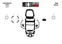 Chevrolet Aveo 2012 3D súprava obloženia palubnej dosky interiéru 14-dielna súprava obloženia palubnej dosky - 1 Chevrolet Aveo 2012 3D súprava obloženia palubnej dosky interiéru 14-dielna súprava obloženia palubnej dosky - 1