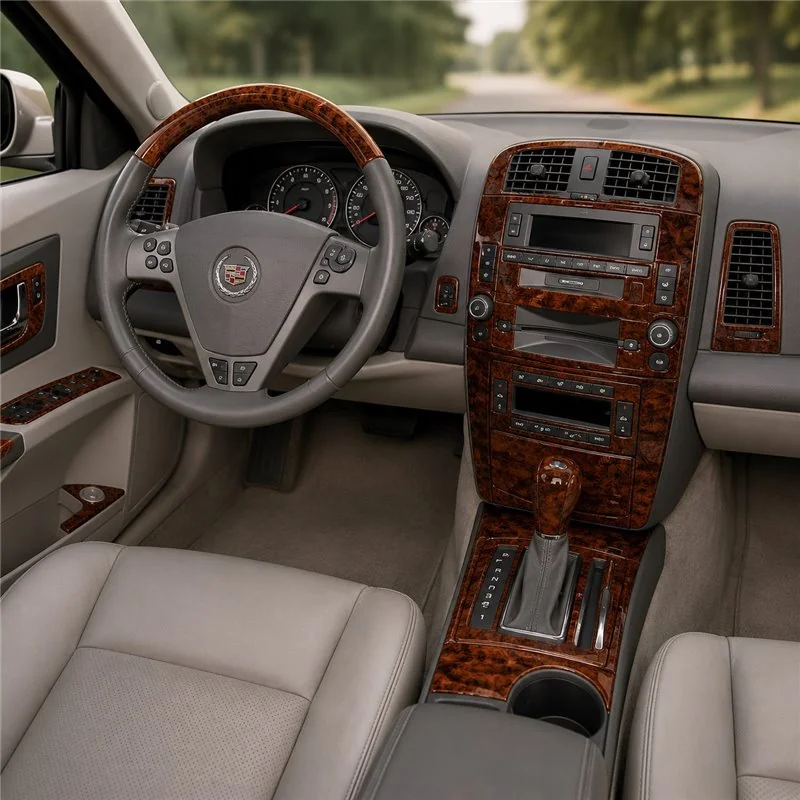 Cadillac CTS 2003-2007 základná sada 3D dekor palubnej dosky, 18 dielov