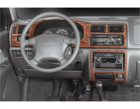 Suzuki Wagon R 10.97-09.00 3D súprava obloženia palubnej dosky interiéru 4-dielna súprava obloženia palubnej dosky - 1