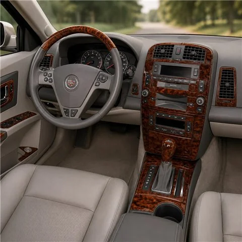 Cadillac CTS 2003-2007 kompletná sada, s navigáciou, With výplne dverí 3D dekor palubnej dosky