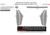 Súprava vnútornej palubnej dosky Chevrolet Camaro 2010-2015, voliteľná predná palubná doska a obloženie dverí, 8 ks. - 2