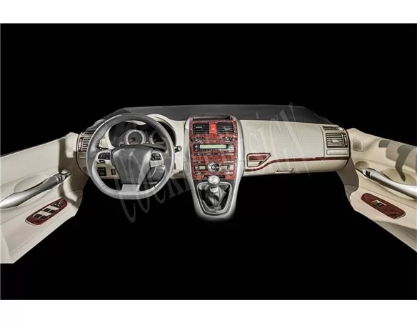 Toyota Auris 01.2008 Súprava obloženia palubnej dosky 3D interiéru Dekorácia palubnej dosky 16 dielov - 1