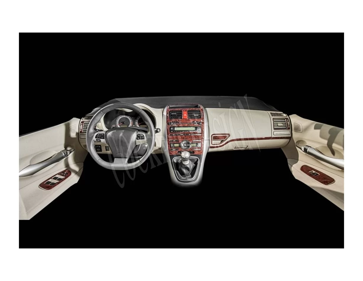 Toyota Auris 01.2008 Súprava obloženia palubnej dosky 3D interiéru Dekorácia palubnej dosky 16 dielov - 1