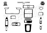 Toyota Camry 01.03-12.06 Súprava obloženia palubnej dosky 3D interiéru Dekorácia palubnej dosky 18 dielov - 1 Toyota Camry 01.03-12.06 Súprava obloženia palubnej dosky 3D interiéru Dekorácia palubnej dosky 18 dielov - 1