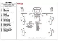 Kompletná súprava Toyota Camry 2002-2004, Automatická prevodovka, Bez systému NAVI, Bez OEM súpravy vnútorného obloženia BD Dash