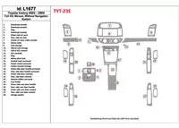 Toyota Camry 2002-2004 Kompletná sada, Manuálna prevodovka, Bez systému NAVI, Bez OEM Interiérovej súpravy BD Dash Trim Kit - 1 Toyota Camry 2002-2004 Kompletná sada, Manuálna prevodovka, Bez systému NAVI, Bez OEM Interiérovej súpravy BD Dash Trim Kit - 1