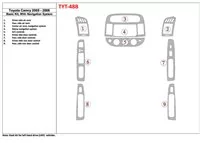 Základná súprava Toyota Camry 2005-2006, so systémom NAVI, bez súpravy OEM interiéru BD Dash Trim Kit - 1 Základná súprava Toyota Camry 2005-2006, so systémom NAVI, bez súpravy OEM interiéru BD Dash Trim Kit - 1
