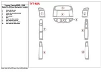 Základná sada Toyota Camry 2005-2006, bez systému NAVI, bez súpravy OEM interiéru BD Dash Trim Kit - 1 Základná sada Toyota Camry 2005-2006, bez systému NAVI, bez súpravy OEM interiéru BD Dash Trim Kit - 1