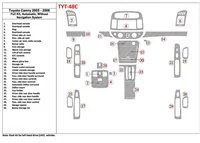 Kompletná sada Toyota Camry 2005-2006, Automatická prevodovka, Bez systému NAVI, Bez súpravy OEM interiéru BD Dash Trim Kit - 1 Kompletná sada Toyota Camry 2005-2006, Automatická prevodovka, Bez systému NAVI, Bez súpravy OEM interiéru BD Dash Trim Kit - 1