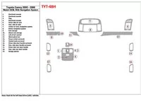 Toyota Camry 2005-2006 OEM zhoda, so systémom NAVI Interiér BD Dash Trim Kit - 1 Toyota Camry 2005-2006 OEM zhoda, so systémom NAVI Interiér BD Dash Trim Kit - 1