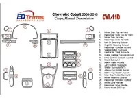 Chevrolet Cobalt 2005-UP kupé, interiér manuálnej prevodovky BD súprava obloženia palubnej dosky - 1