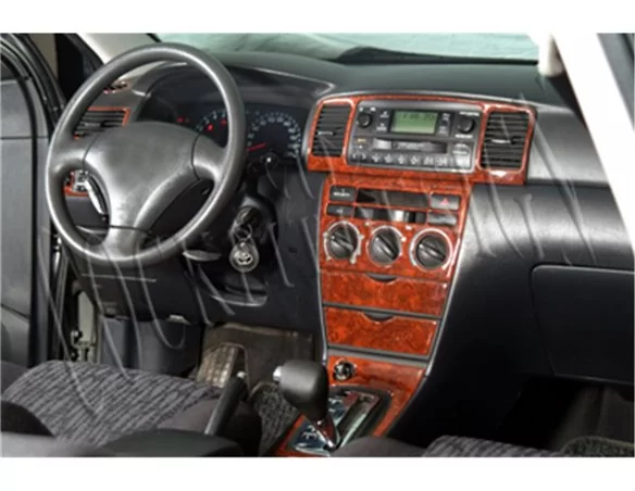 Toyota Corolla 03.02-05.04 3D súprava obloženia palubnej dosky interiéru 18-dielna súprava obloženia palubnej dosky - 1