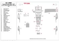 Kompletná sada Toyota Corolla 2009-UP, bez súpravy NAVI interiéru BD Dash Trim Kit - 1 Kompletná sada Toyota Corolla 2009-UP, bez súpravy NAVI interiéru BD Dash Trim Kit - 1