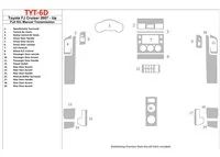 Kompletná sada Toyota FJ Cruiser 2007-UP, interiér manuálnej prevodovky BD súprava obloženia palubnej dosky - 1 Kompletná sada Toyota FJ Cruiser 2007-UP, interiér manuálnej prevodovky BD súprava obloženia palubnej dosky - 1