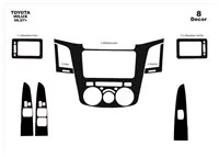 Toyota Hilux MK7 2004–2015 3D súprava obloženia palubnej dosky interiéru 8-dielna súprava obloženia palubnej dosky - 1 Toyota Hilux MK7 2004–2015 3D súprava obloženia palubnej dosky interiéru 8-dielna súprava obloženia palubnej dosky - 1
