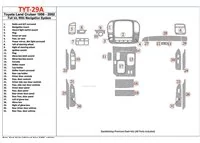 Toyota Land Cruiser 1998-2002 s NAVI, súprava 31 dielov Interiér BD Dash Trim Kit - 1 Toyota Land Cruiser 1998-2002 s NAVI, súprava 31 dielov Interiér BD Dash Trim Kit - 1