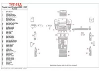 Toyota Land Cruiser 200 2008-UP Kompletná súprava interiéru BD Dash Trim Kit - 1 Toyota Land Cruiser 200 2008-UP Kompletná súprava interiéru BD Dash Trim Kit - 1