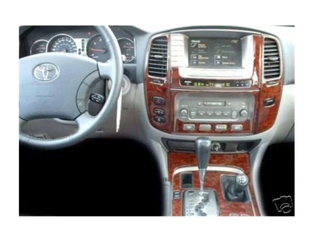 Toyota Land Cruiser 2003-2007 3D súprava obloženia palubnej dosky interiéru 33-dielna súprava obloženia palubnej dosky - 1