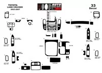 Toyota Land Cruiser 2003-2007 3D súprava obloženia palubnej dosky interiéru 33-dielna súprava obloženia palubnej dosky - 2 Toyota Land Cruiser 2003-2007 3D súprava obloženia palubnej dosky interiéru 33-dielna súprava obloženia palubnej dosky - 2