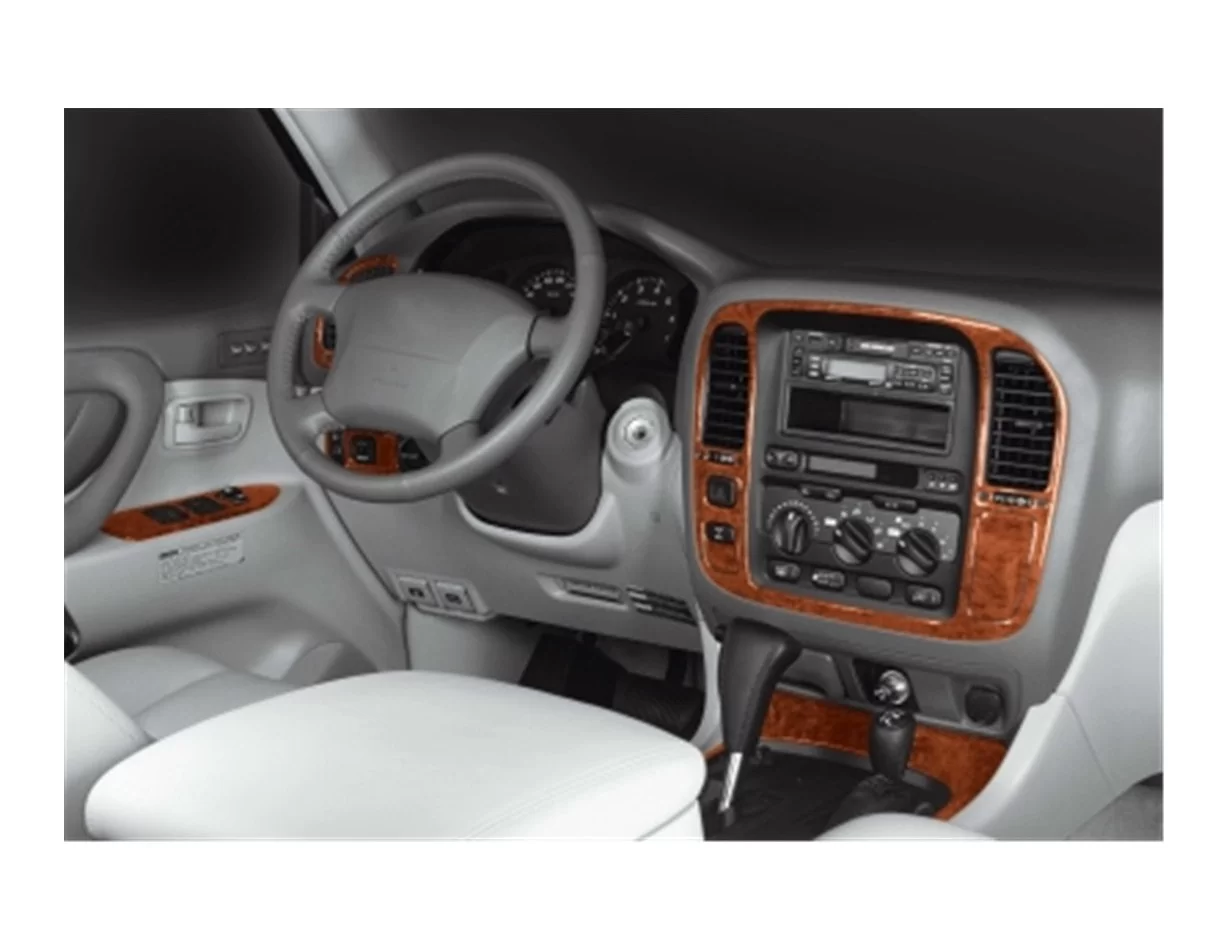 Toyota Landcruiser 05.98-12.03 3D súprava obloženia palubnej dosky interiéru 16-dielna súprava obloženia palubnej dosky - 1