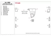 Základná sada Toyota Prius 2010-UP, bez súpravy NAVI interiéru BD Dash Trim Kit - 1
