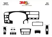 Toyota Rav 4 XA10 09.94-09.00 3D súprava obloženia palubnej dosky interiéru 13-dielna súprava obloženia palubnej dosky - 2 Toyota Rav 4 XA10 09.94-09.00 3D súprava obloženia palubnej dosky interiéru 13-dielna súprava obloženia palubnej dosky - 2