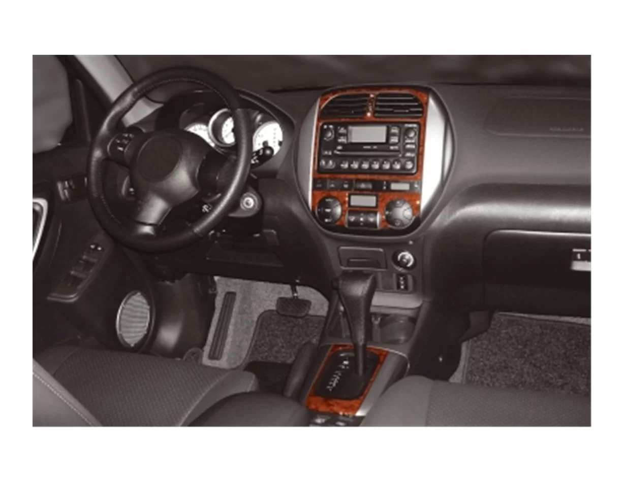 Toyota Rav 4 XA20 11.03-12.04 3D súprava obloženia palubnej dosky interiéru 4-dielna súprava obloženia palubnej dosky - 1