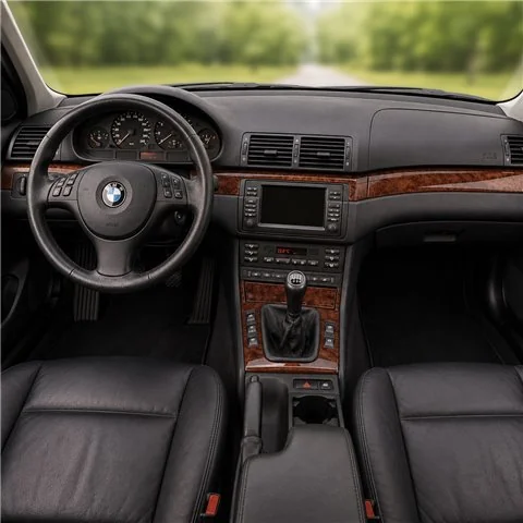 BMW 3 Series E46 1998-2004 3D dekor palubnej dosky, 4 dielov