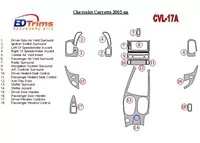 Chevrolet Corvette 2005-UP Kompletná súprava interiéru BD Dash Trim Kit - 1 Chevrolet Corvette 2005-UP Kompletná súprava interiéru BD Dash Trim Kit - 1