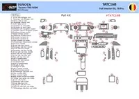 Toyota Tacoma 2016-2020 3D súprava obloženia palubnej dosky interiéru 78 dielov - 1 Toyota Tacoma 2016-2020 3D súprava obloženia palubnej dosky interiéru 78 dielov - 1
