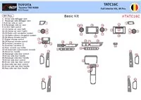 Toyota Tacoma DoubleCab 2016-2020 3D súprava obloženia palubnej dosky interiéru 44-dielna súprava obloženia palubnej dosky - 1