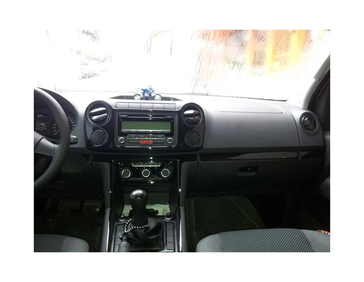 Volkswagen Amarok 01.2011 Súprava obloženia palubnej dosky 3D interiéru Dekorácia palubnej dosky 35 dielov - 1