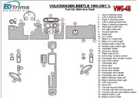 Volkswagen Beetle 1998-2001 kompletná sada, s lakťovou opierkou, sada 33 dielov Interiér BD Dash Trim Kit - 3 Volkswagen Beetle 1998-2001 kompletná sada, s lakťovou opierkou, sada 33 dielov Interiér BD Dash Trim Kit - 3