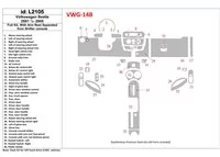Kompletná sada Volkswagen Beetle 2001-2005 sa hodí pre kabrio a kupé s interiérom lakťovej opierky BD Dash Trim Kit - 1 Kompletná sada Volkswagen Beetle 2001-2005 sa hodí pre kabrio a kupé s interiérom lakťovej opierky BD Dash Trim Kit - 1
