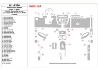 Volkswagen Beetle 2001-2005 Kompletná súprava interiéru BD Dash Trim Kit - 1 Volkswagen Beetle 2001-2005 Kompletná súprava interiéru BD Dash Trim Kit - 1